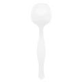 Cater Tek White Plastic Serving Spoon - 8 1/2" - 100 count box