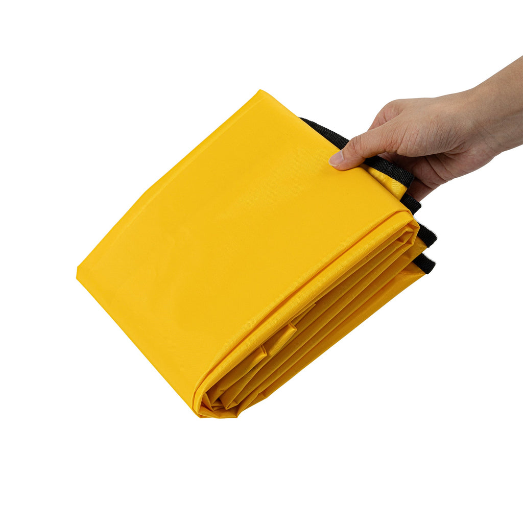 Clean Tek Professional Yellow Plastic Bag - for Heavy Duty 3-Shelf Janitor Cart - 1 count box