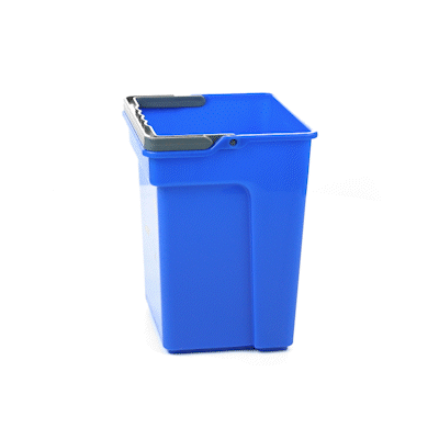Clean Tek Professional 4 Qt Blue Cleaning Bucket - 7" x 6 1/4" x 8 1/2" - 1 count box