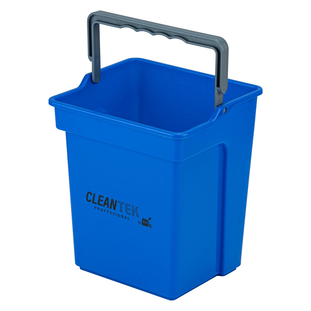 Clean Tek Professional 4 Qt Blue Cleaning Bucket - 7" x 6 1/4" x 8 1/2" - 1 count box