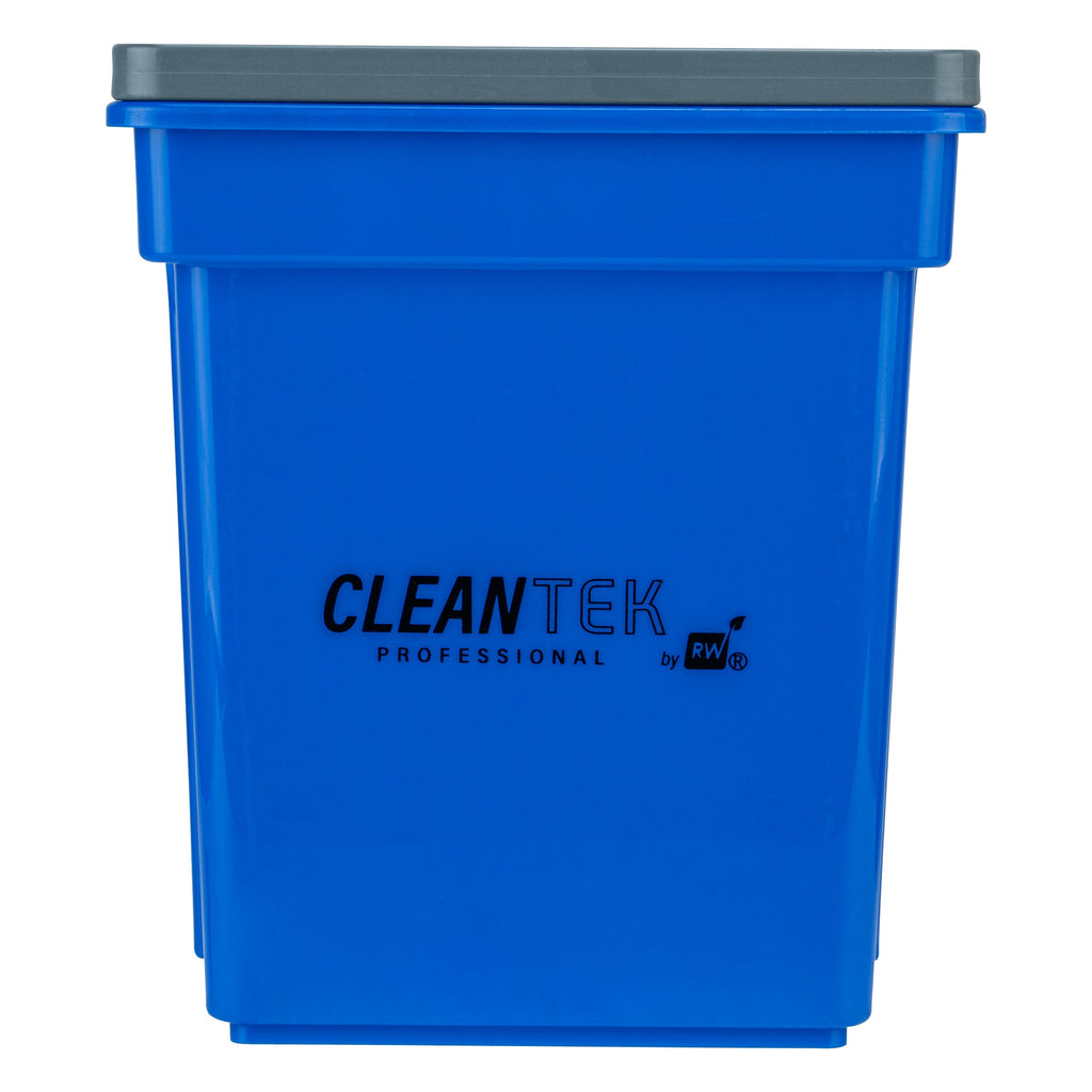 Clean Tek Professional 4 Qt Blue Cleaning Bucket - 7" x 6 1/4" x 8 1/2" - 1 count box