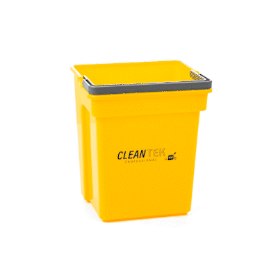 Clean Tek Professional 4 Qt Yellow Cleaning Bucket - 7" x 6 1/4" x 8 1/2" - 1 count box