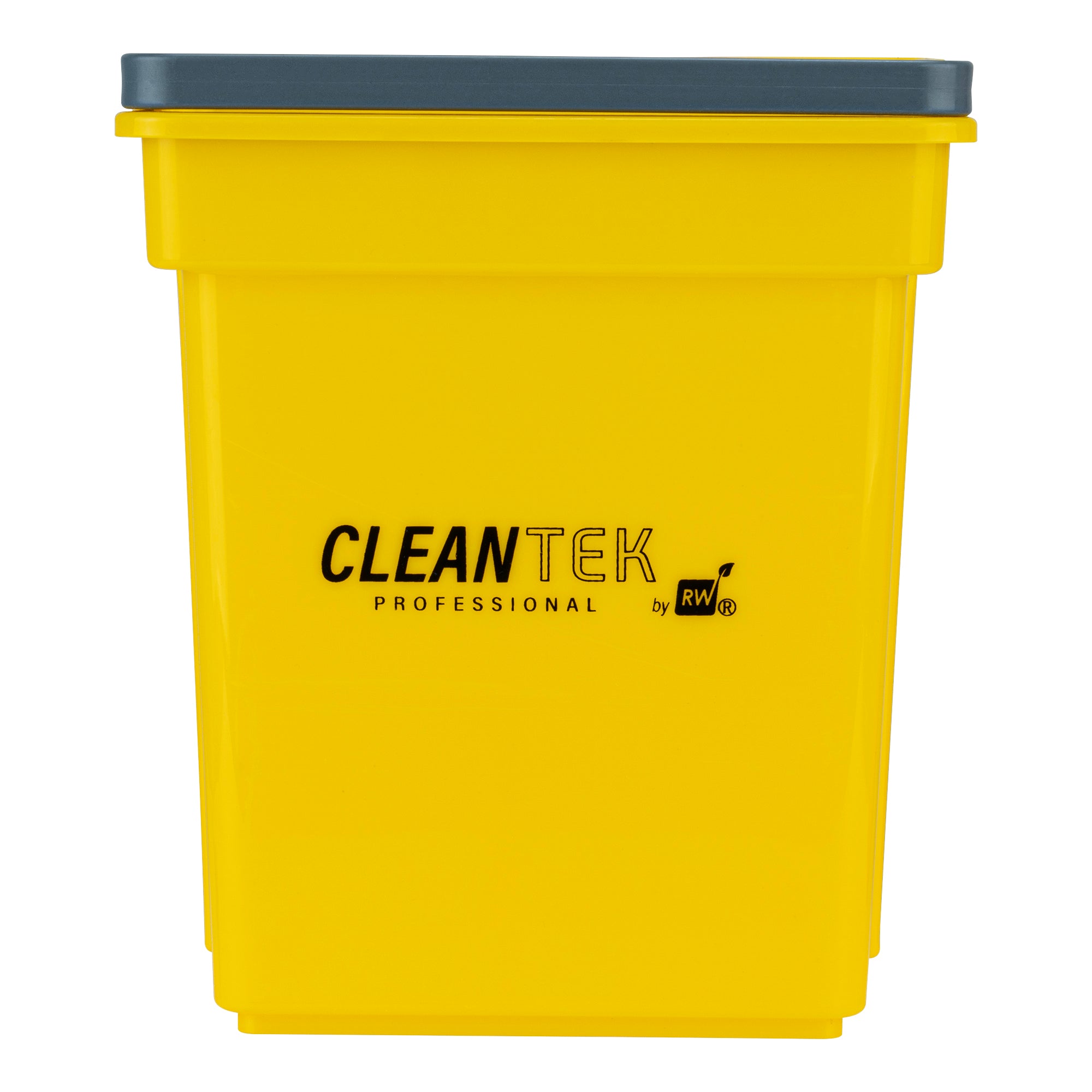 Clean Tek Professional 4 Qt Yellow Cleaning Bucket - 7" x 6 1/4" x 8 1/2" - 1 count box