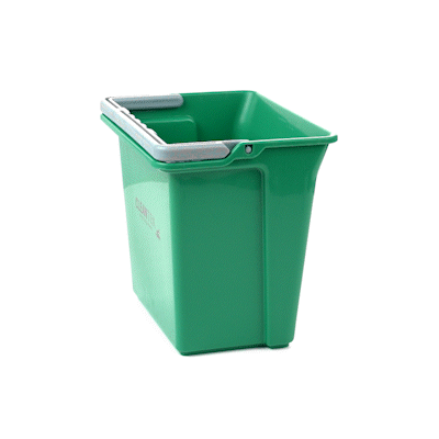 Clean Tek Professional 6 Qt Green Cleaning Bucket - 9 1/4" x 7" x 8 3/4" - 1 count box