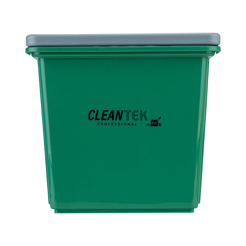 Clean Tek Professional 6 Qt Green Cleaning Bucket - 9 1/4" x 7" x 8 3/4" - 1 count box