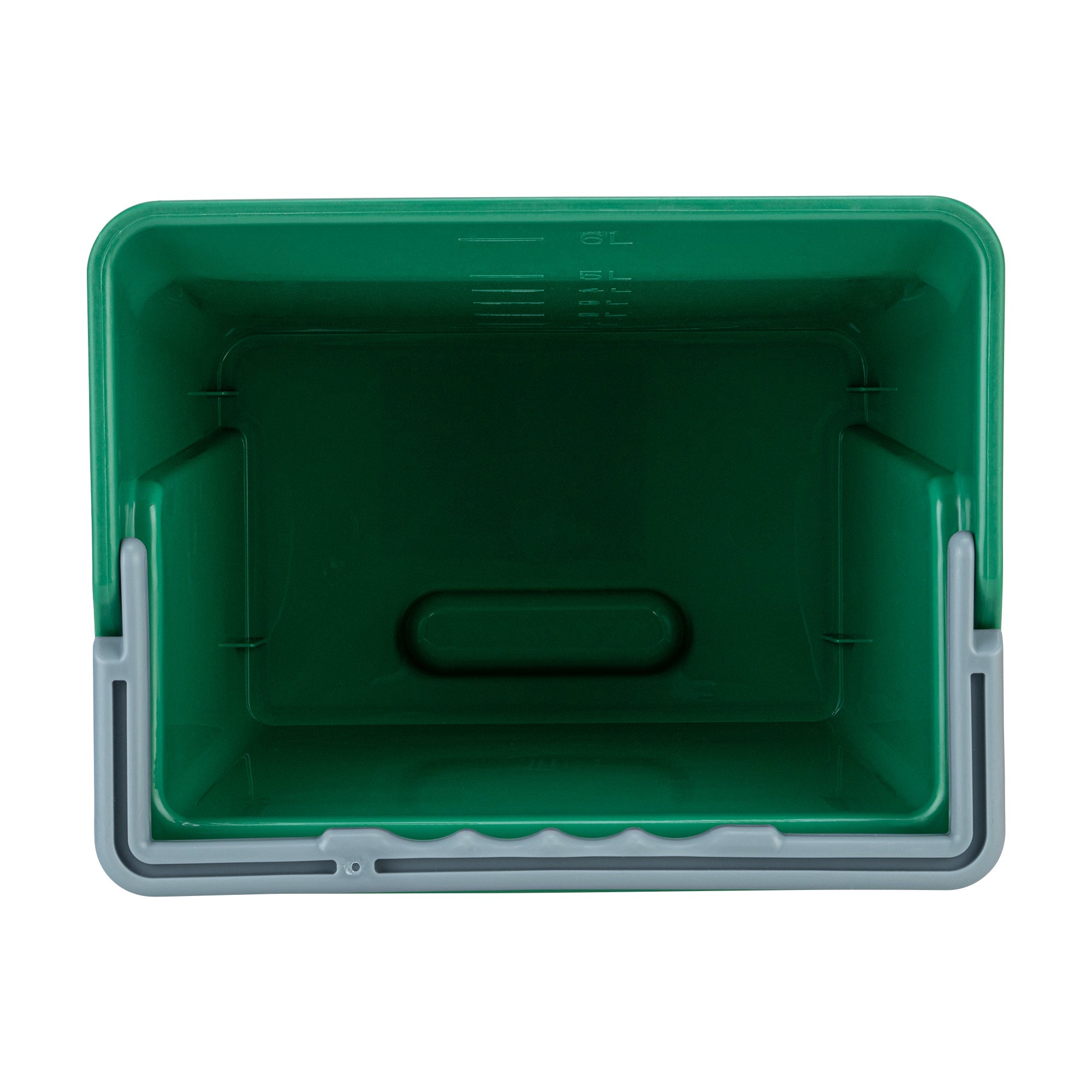 Clean Tek Professional 6 Qt Green Cleaning Bucket - 9 1/4" x 7" x 8 3/4" - 1 count box
