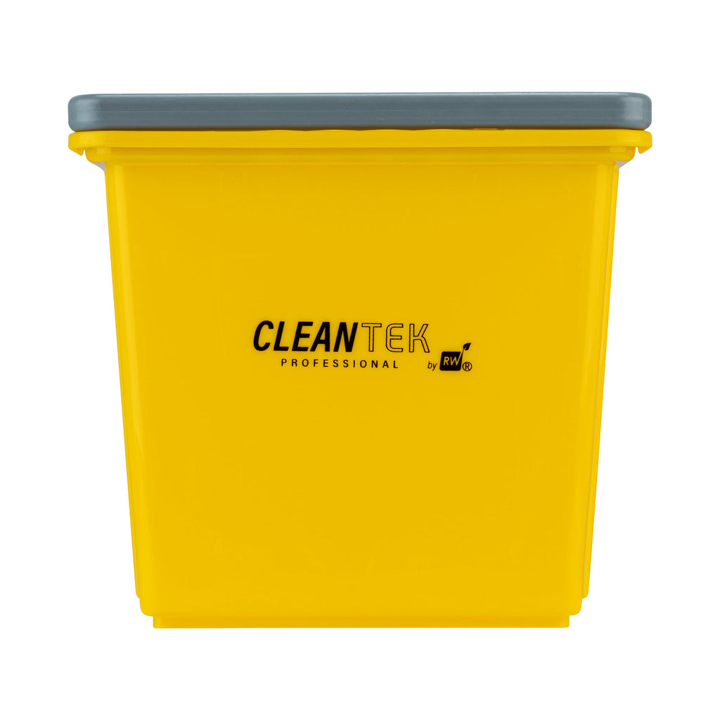 Clean Tek Professional 6 Qt Yellow Cleaning Bucket - 9 1/4" x 7" x 8 3/4" - 1 count box