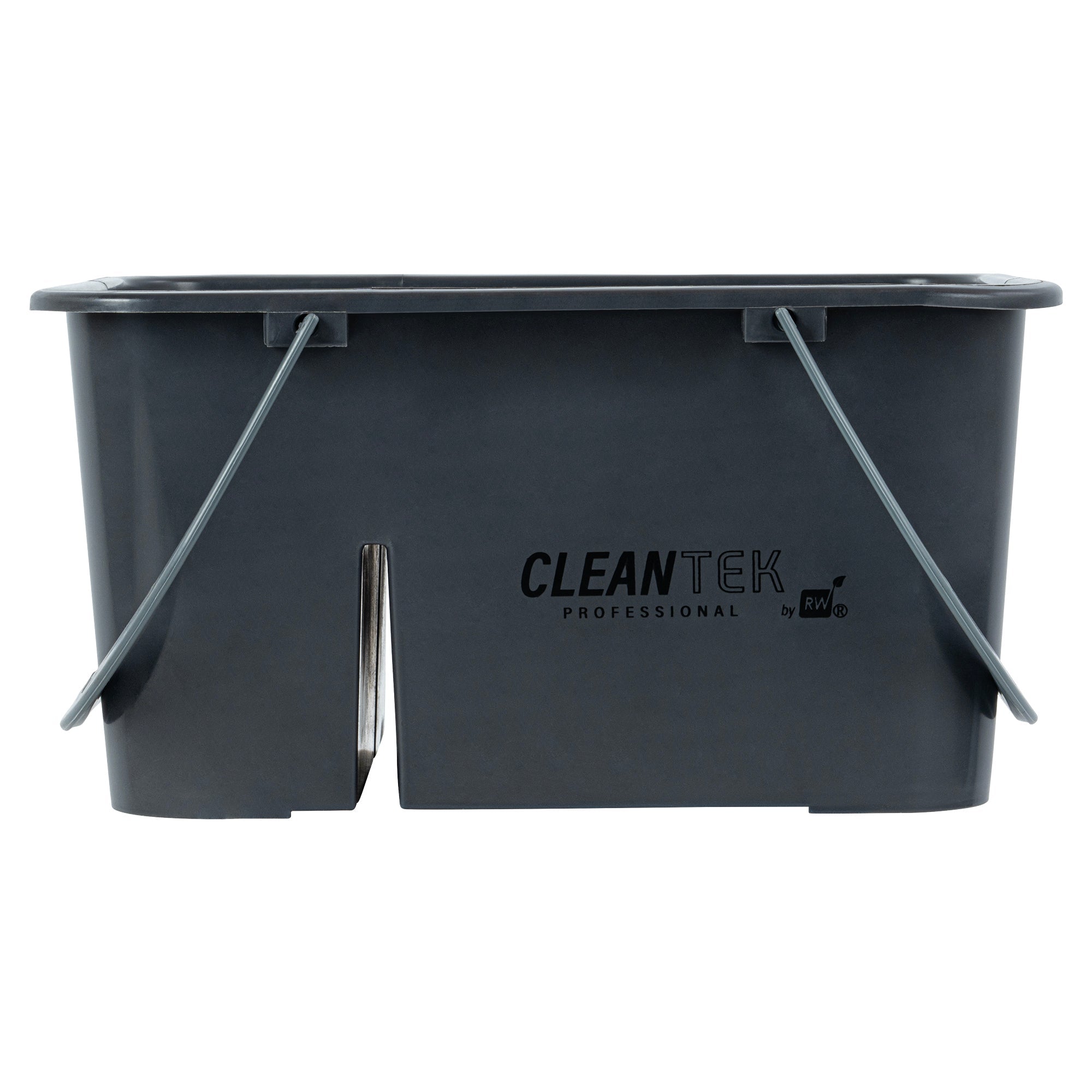 Clean Tek Professional Gray Cleaning Caddy - 4 Compartments, with 2 Handles - 11 1/2" x 9" x 6" - 1 count box