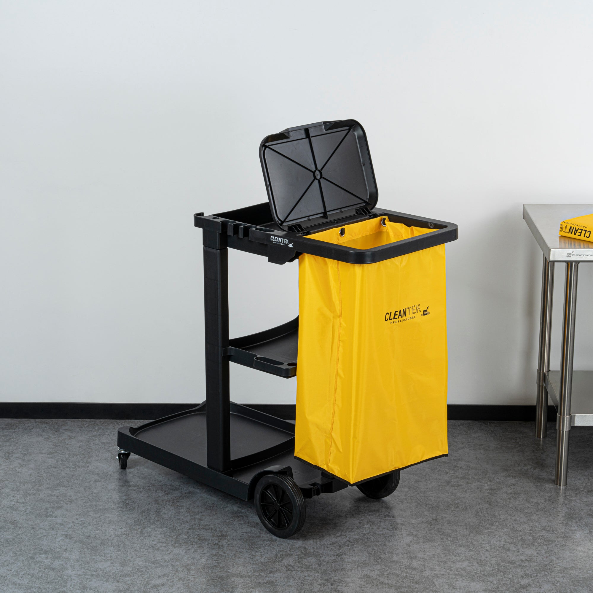 Clean Tek Professional 18 gal Yellow Plastic Bag - for 3-Shelf Janitor Cart - 1 count box