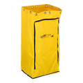Clean Tek Professional Yellow Plastic Bag - with Zipper, for Heavy Duty 3-Shelf Janitor Cart - 1 count box
