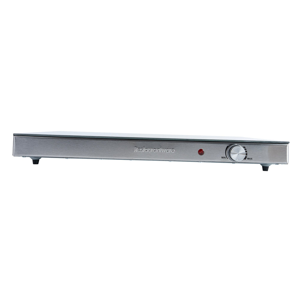 Kitchen Tek Stainless Steel Warming Tray - 120V, with Adjustable Temperature Control - 24 3/4" x 15" - 1 count box