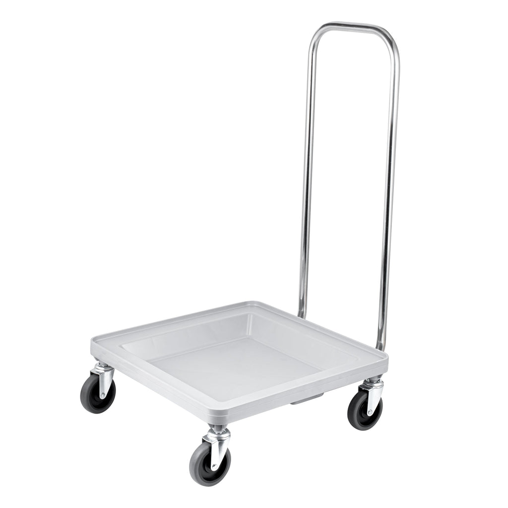 Clean Tek Professional Stainless Steel Handle - For Dish Rack and Glass Rack Dolly - 1 count box