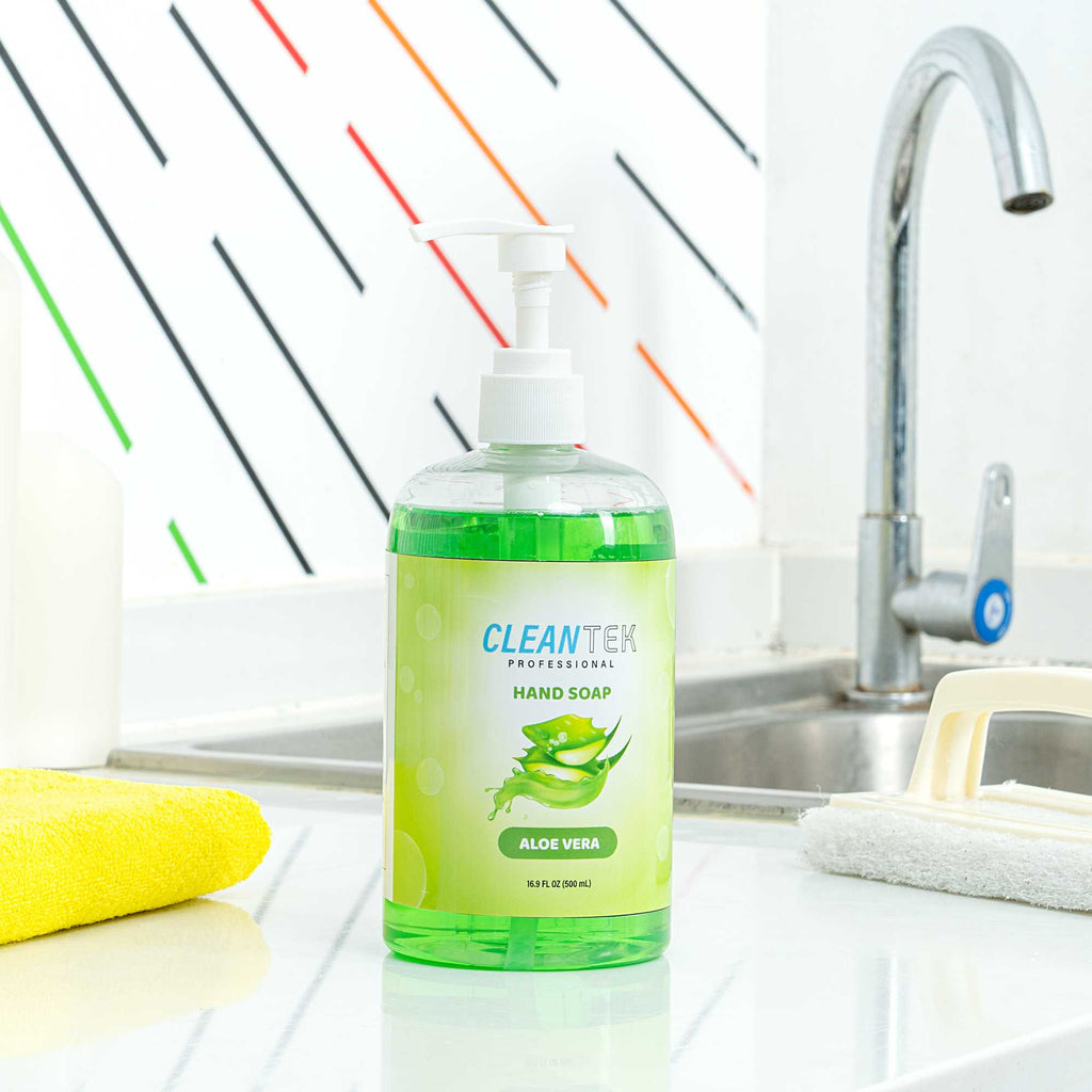 Clean Tek Professional 16.9 fl. oz Liquid Hand Soap - Aloe Vera - 24 count box