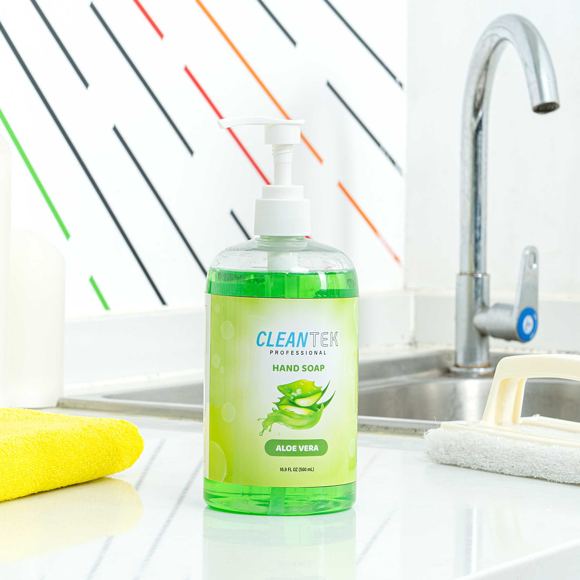 Clean Tek Professional 16.9 fl. oz Liquid Hand Soap - Aloe Vera - 24 count box