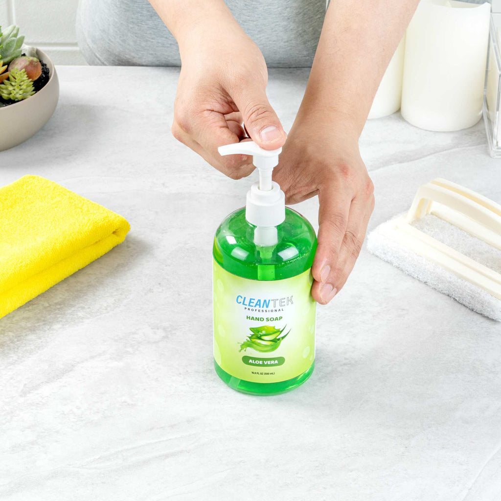 Clean Tek Professional 16.9 fl. oz Liquid Hand Soap - Aloe Vera - 24 count box