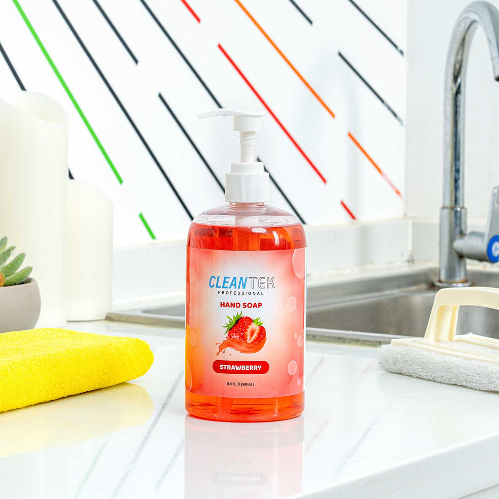 Clean Tek Professional 16.9 fl. oz Liquid Hand Soap - Strawberry - 1 count box