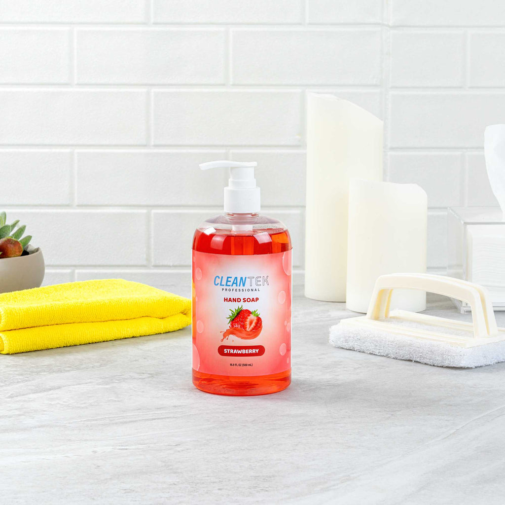 Clean Tek Professional 16.9 fl. oz Liquid Hand Soap - Strawberry - 1 count box