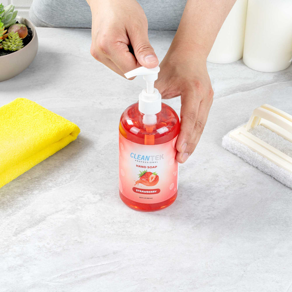 Clean Tek Professional 16.9 fl. oz Liquid Hand Soap - Strawberry - 1 count box