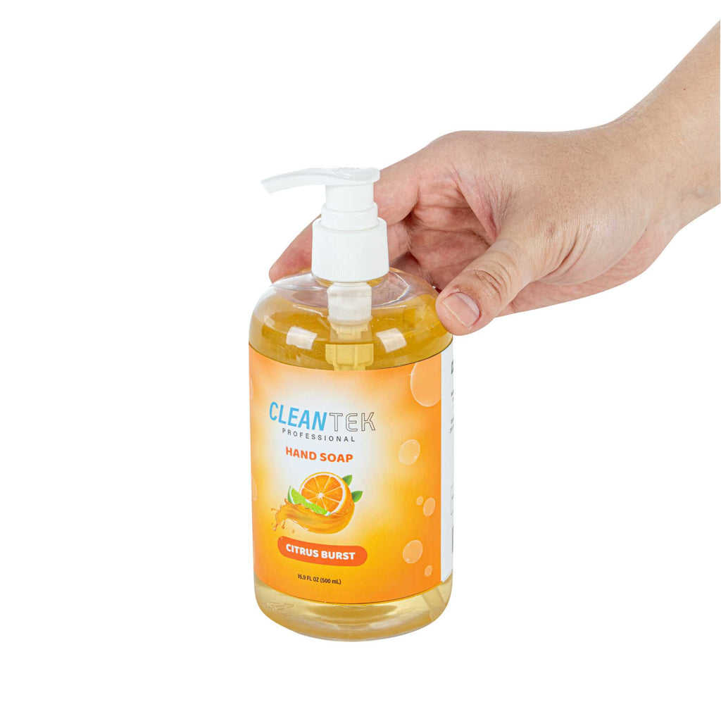 Clean Tek Professional 16.9 fl. oz Liquid Hand Soap - Citrus Burst - 24 count box