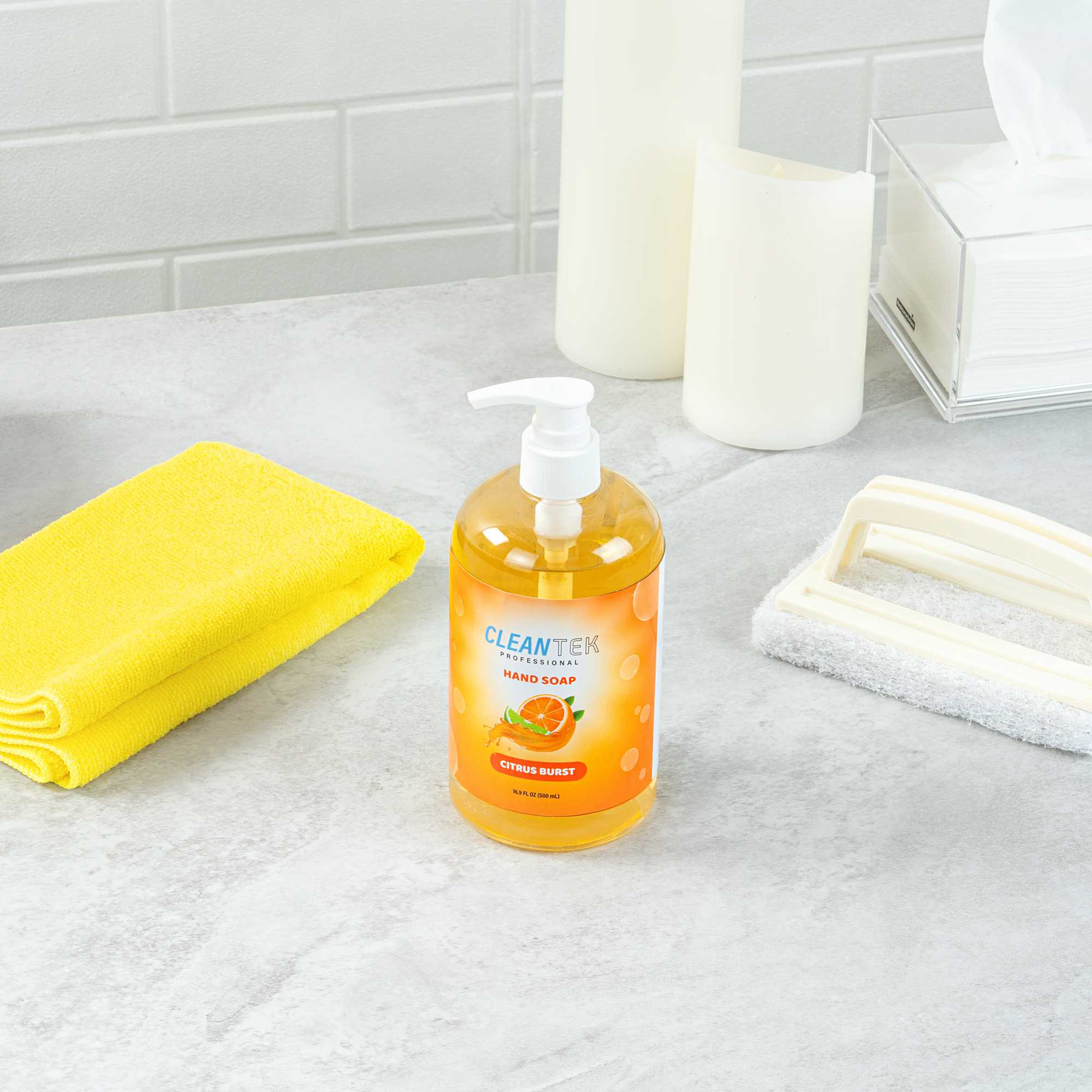 Clean Tek Professional 16.9 fl. oz Liquid Hand Soap - Citrus Burst - 24 count box