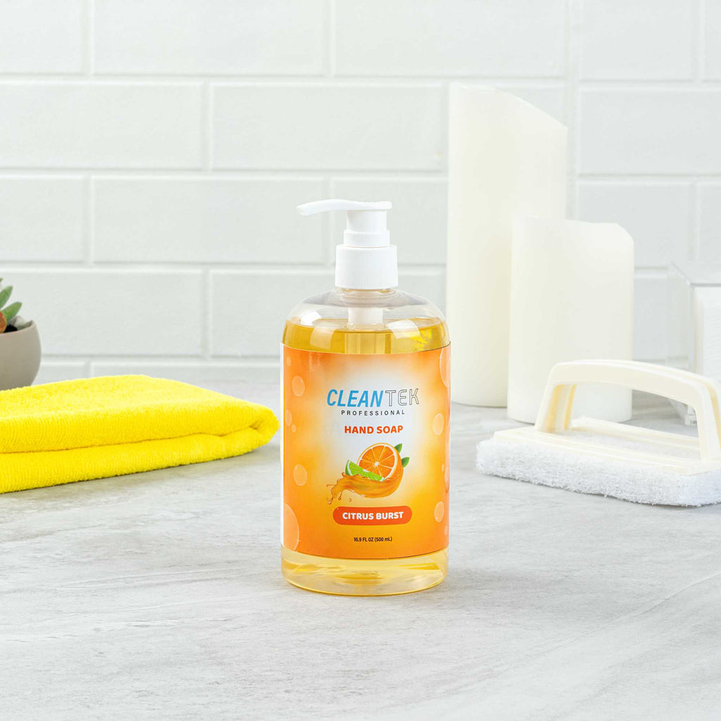 Clean Tek Professional 16.9 fl. oz Liquid Hand Soap - Citrus Burst - 24 count box