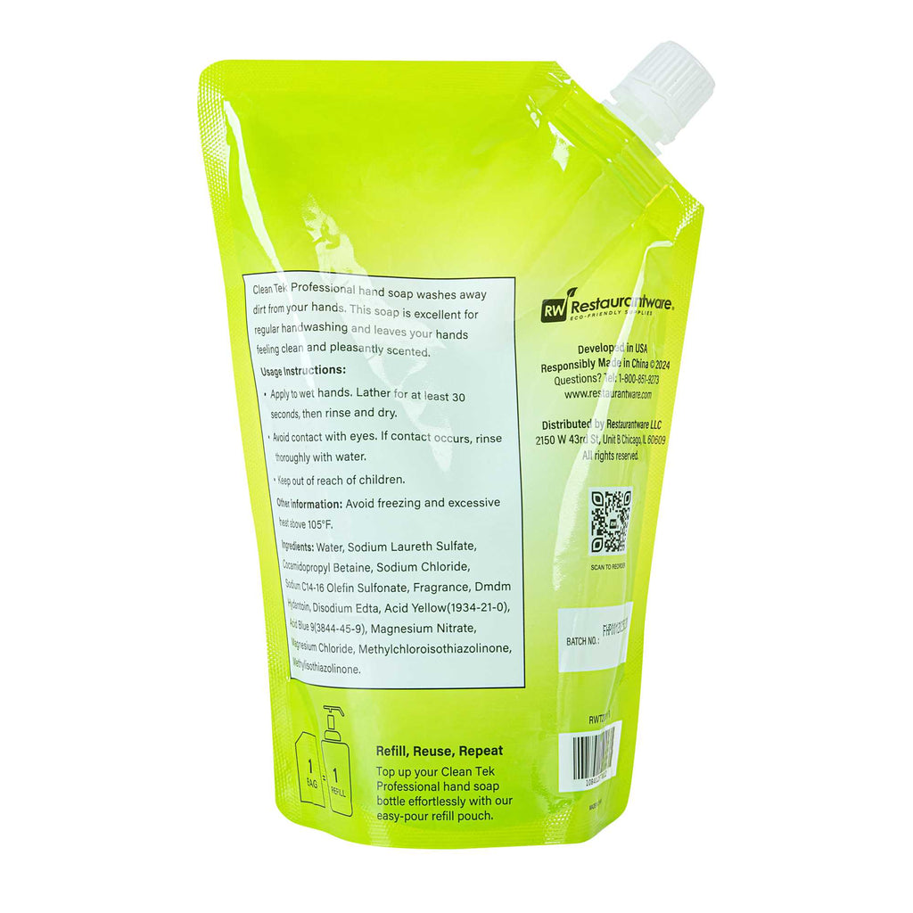 Clean Tek Professional 16.9 fl. oz Liquid Hand Soap Refill - Aloe Vera - 1 count box