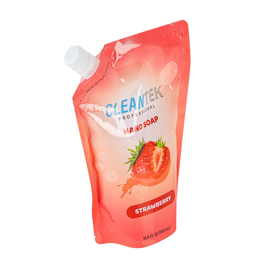 Clean Tek Professional 16.9 fl. oz Liquid Hand Soap Refill - Strawberry - 24 count box