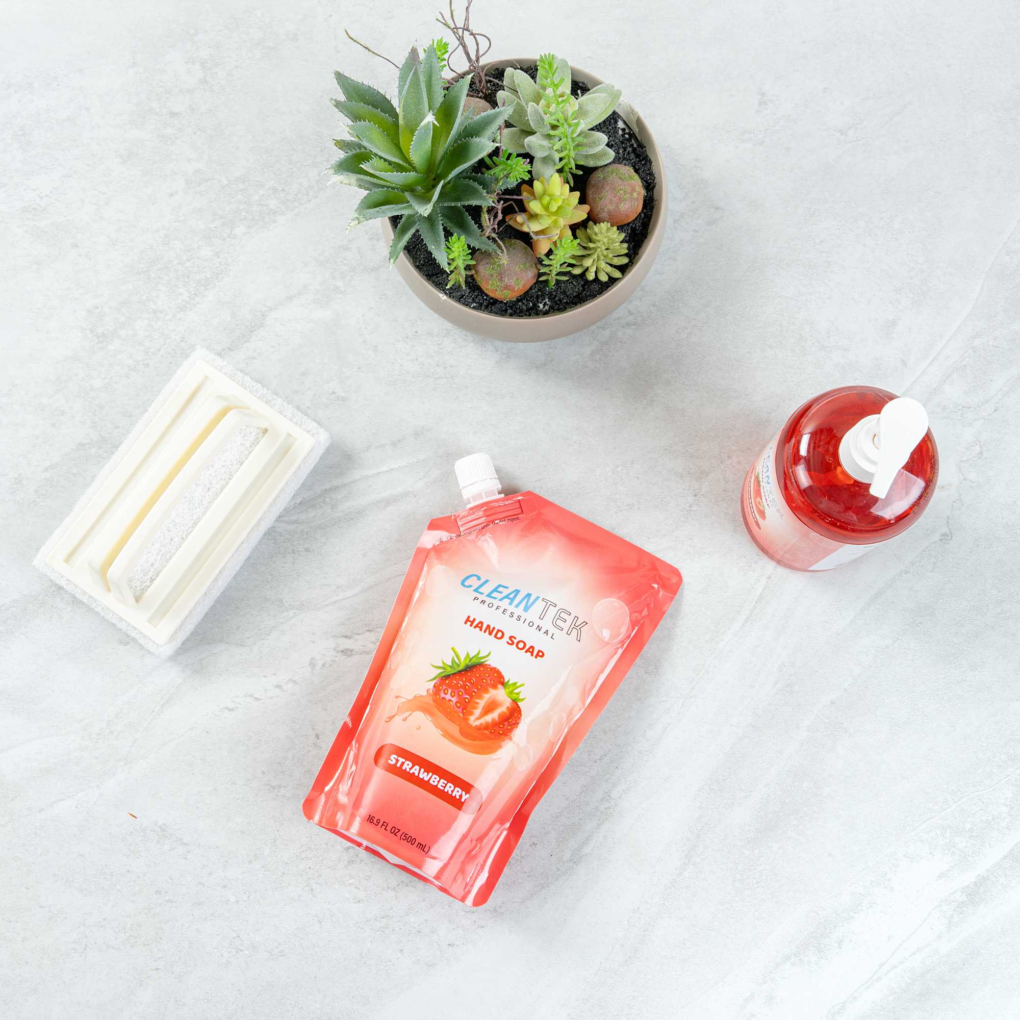 Clean Tek Professional 16.9 fl. oz Liquid Hand Soap Refill - Strawberry - 24 count box