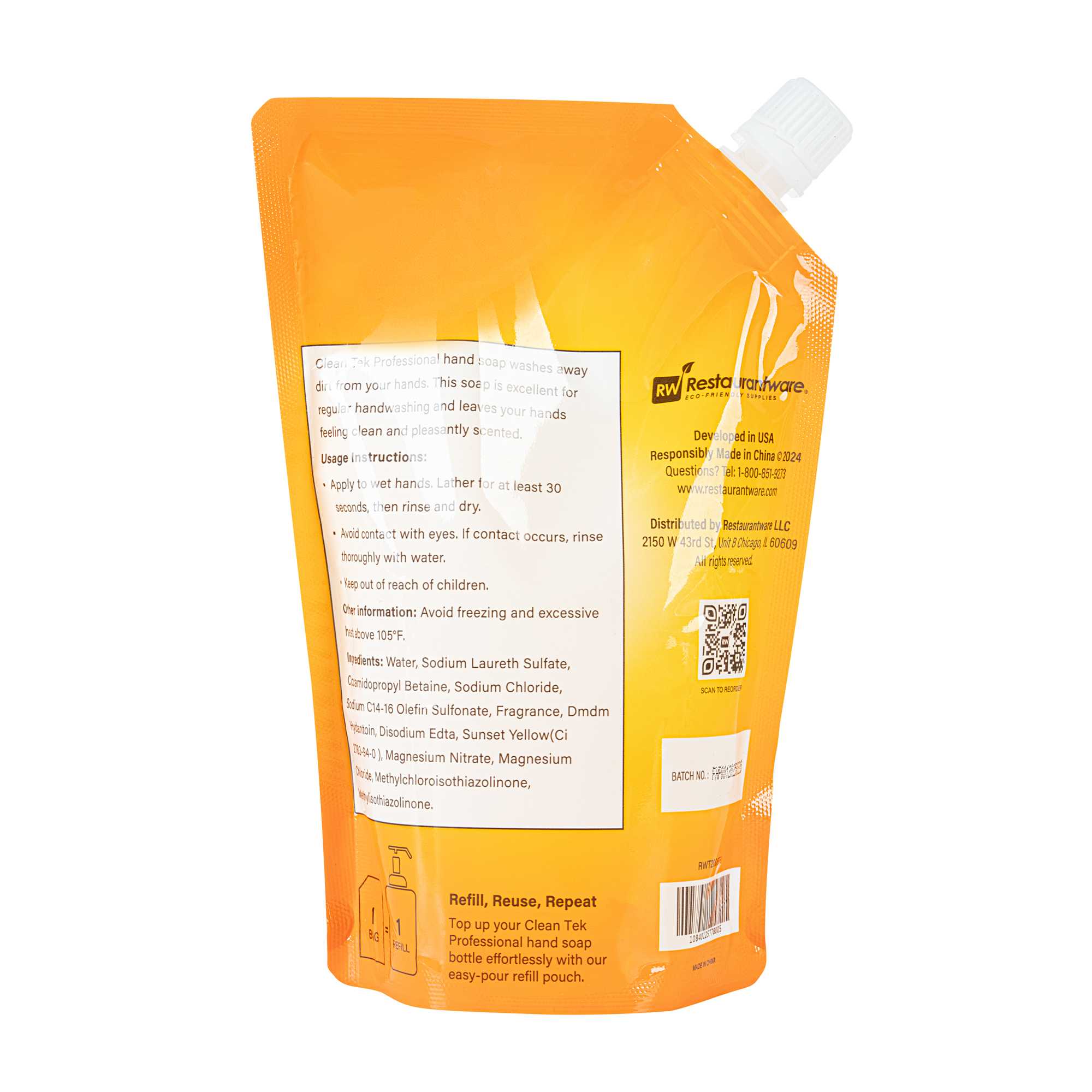 Clean Tek Professional 16.9 fl. oz Liquid Hand Soap Refill - Citrus Burst - 1 count box