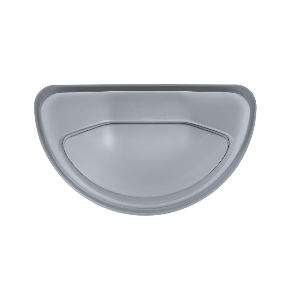 Clean Tek Professional Gray Dome Top Lid - with Swing Door, Fits 21 gal Half Round Trash Can - 1 count box