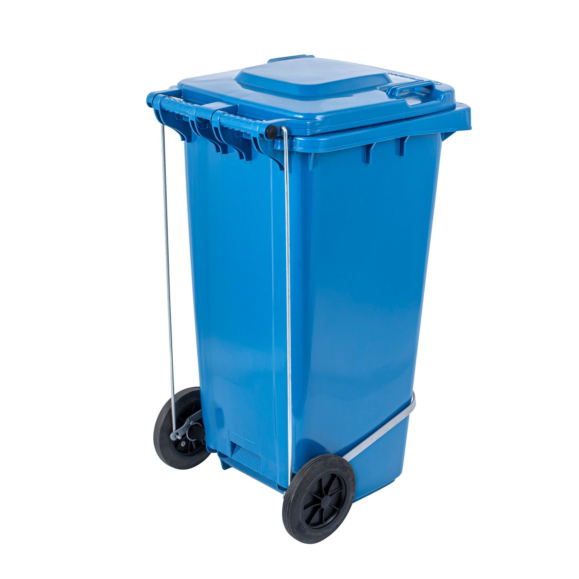 Clean Tek Professional Iron Step-On Attachment - Fits 32 gal Wheeled Trash Can, Powder Coated - 1 count box