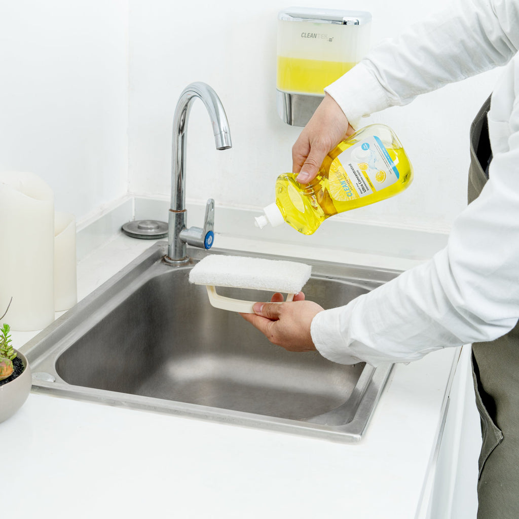 Clean Tek Professional 20.3 fl. oz Dishwashing Liquid - Ultra Concentrated, OXY Power, Lemon Scent - 1 count box