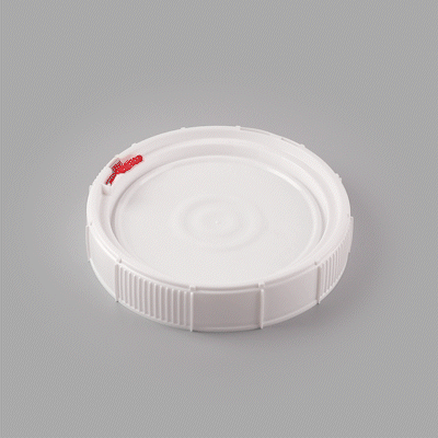 Met Lux Round White Plastic Screw Top Lid - For 3.5 & 5 gal Pail, Tamper-Evident, UN Rated - 11 1/4" x 11 1/4" x 2 1/2" - 1 count box