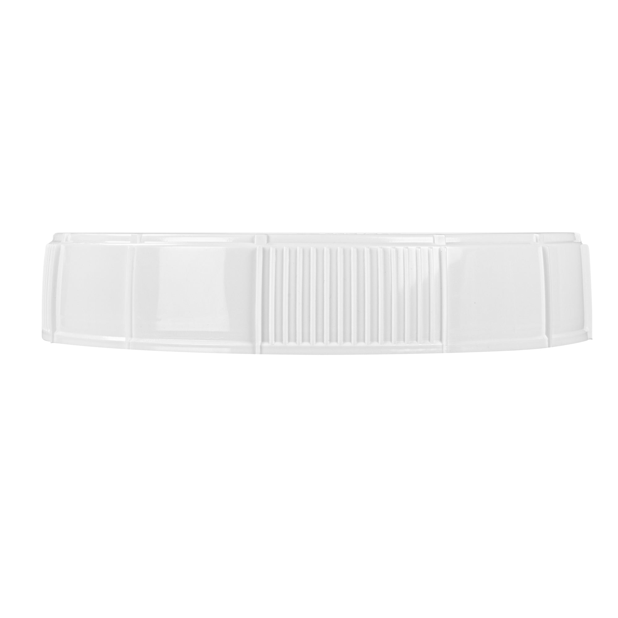 Met Lux Round White Plastic Screw Top Lid - For 3.5 & 5 gal Pail, Tamper-Evident, UN Rated - 11 1/4" x 11 1/4" x 2 1/2" - 1 count box