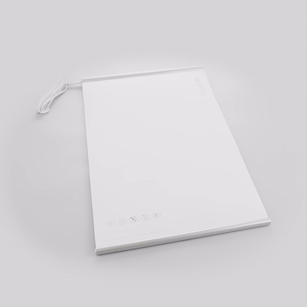 Kitchen Tek Beige Silicone Food Warmer Mat - 120V, Adjustable Temperature, Roll Up - 26 1/4" x 16 3/4" x 1" - 1 count box