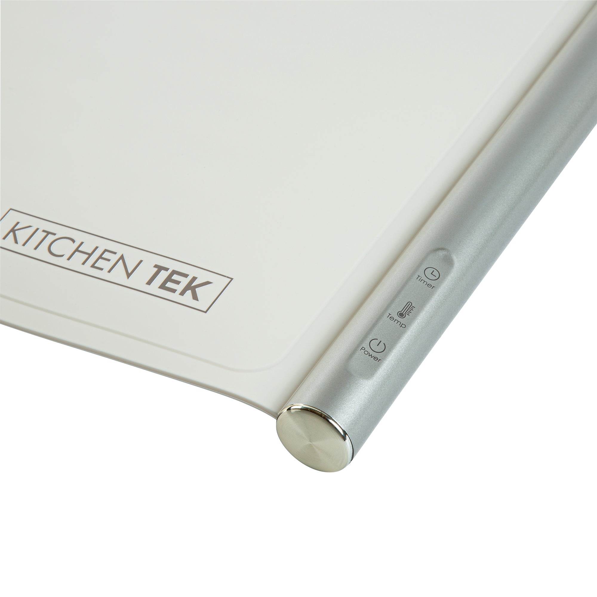 Kitchen Tek Beige Silicone Food Warmer Mat - 120V, Adjustable Temperature, Roll Up - 26 1/4" x 16 3/4" x 1" - 1 count box