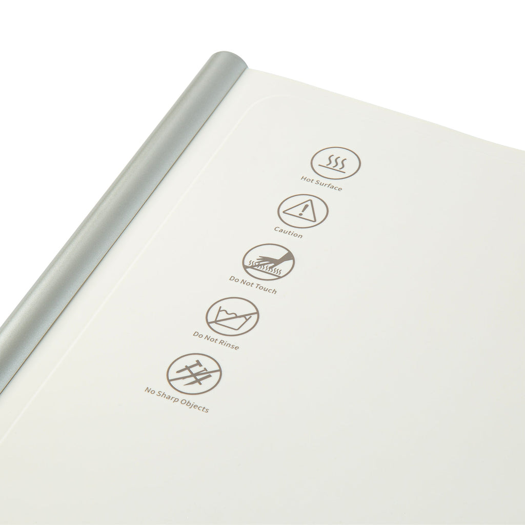 Kitchen Tek Beige Silicone Food Warmer Mat - 120V, Adjustable Temperature, Roll Up - 26 1/4" x 16 3/4" x 1" - 1 count box