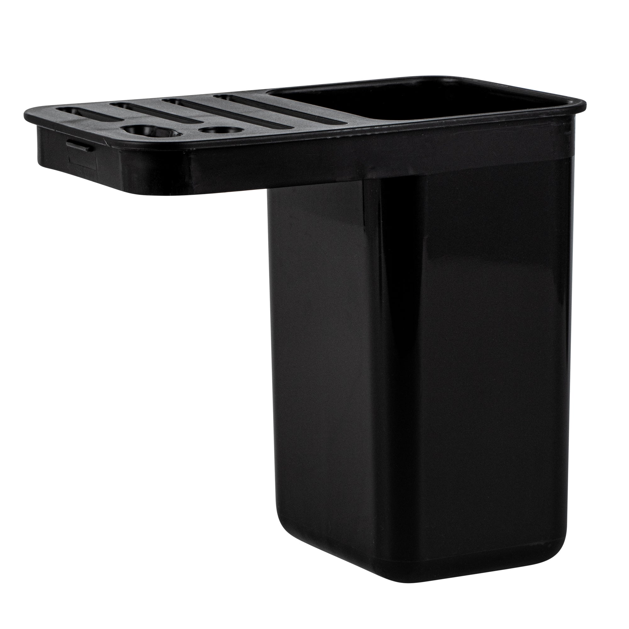 Met Lux Stainless Steel Knife and Utensil Holder - with Drip Tray - 7 3/4" x 4 3/4" x 7 3/4" - 1 count box
