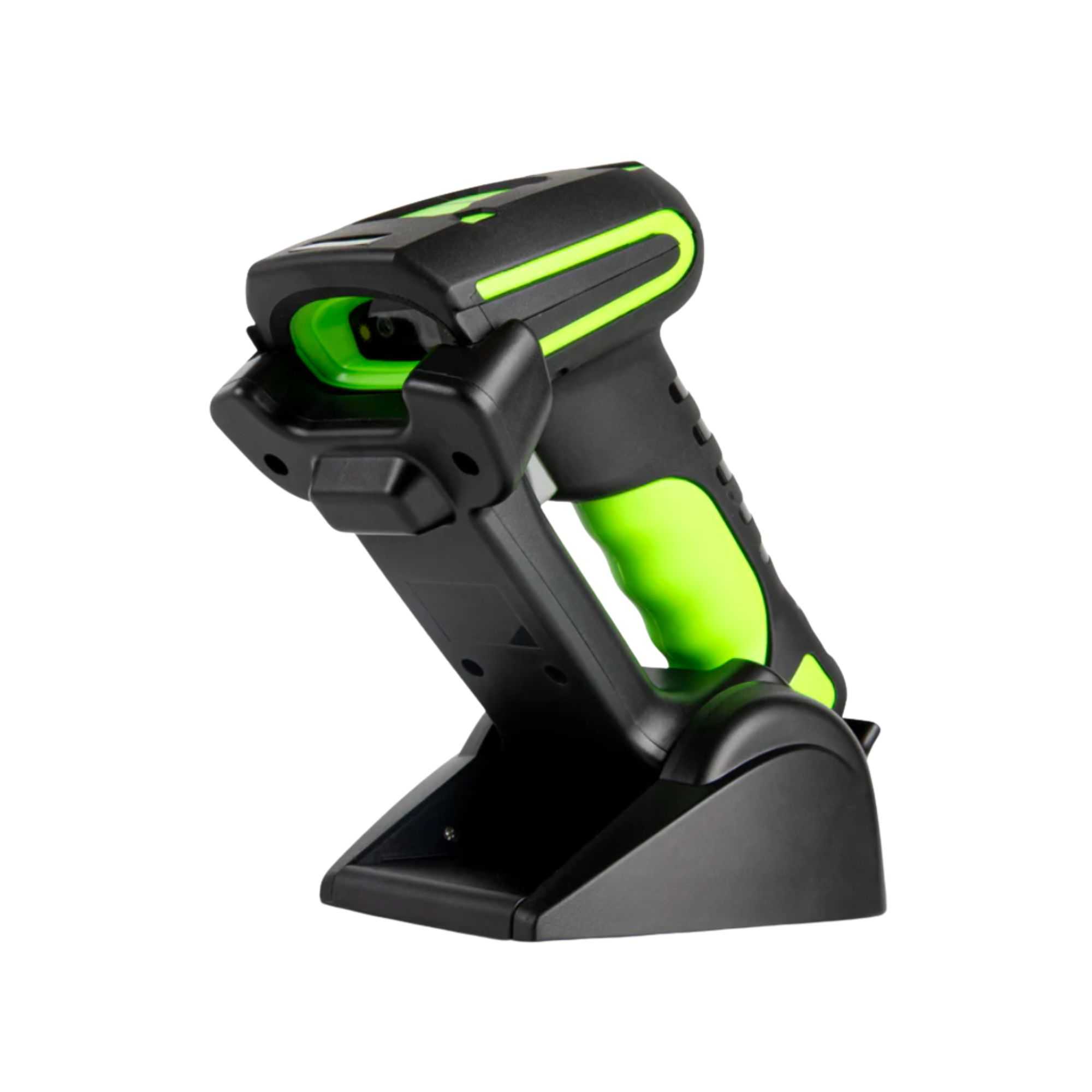Handy Tek Black and Green Wireless Scanner Kit - Ultra-Rugged, Adjustable Charging Cradle - 1 count box