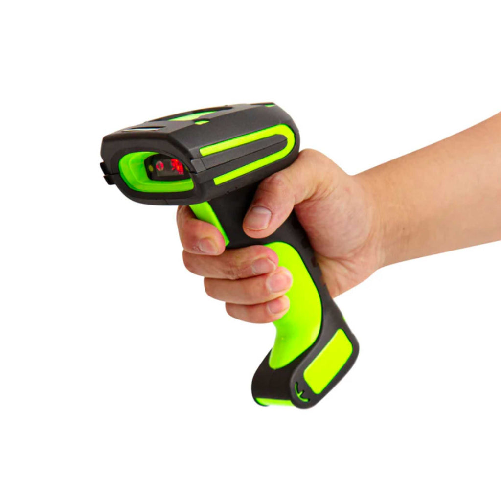 Handy Tek Black and Green Wireless Scanner Kit - Ultra-Rugged, Adjustable Charging Cradle - 1 count box
