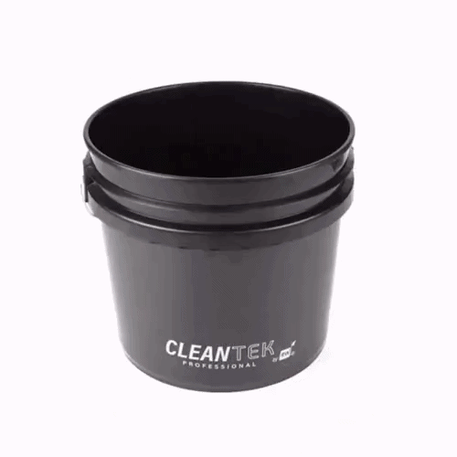 Clean Tek Professional 3.5 gal Round Black Plastic Pail - 12 1/4" x 12 1/4" x 10 3/4" - 1 count box