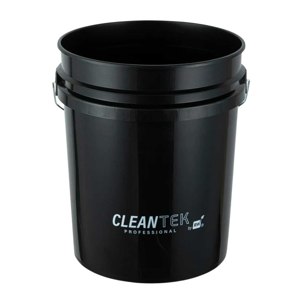 Clean Tek Professional 5 gal Round Black Plastic Pail - 12 1/4" x 12 1/4" x 14 1/2" - 1 count box