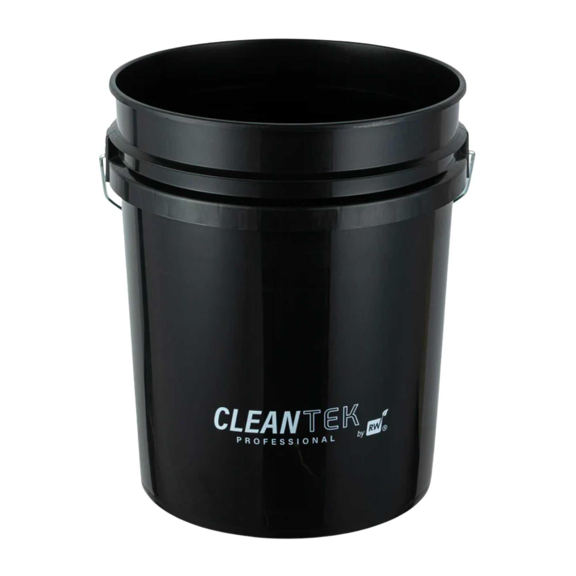 Clean Tek Professional 5 gal Round Black Plastic Pail - 12 1/4" x 12 1/4" x 14 1/2" - 1 count box