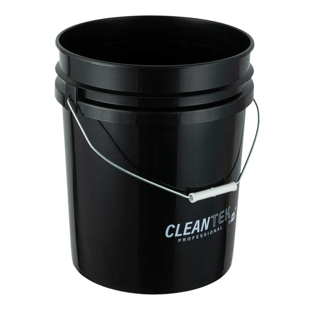 Clean Tek Professional 5 gal Round Black Plastic Pail - 12 1/4" x 12 1/4" x 14 1/2" - 1 count box