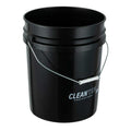 Clean Tek Professional 5 gal Round Black Plastic Pail - 12 1/4" x 12 1/4" x 14 1/2" - 1 count box