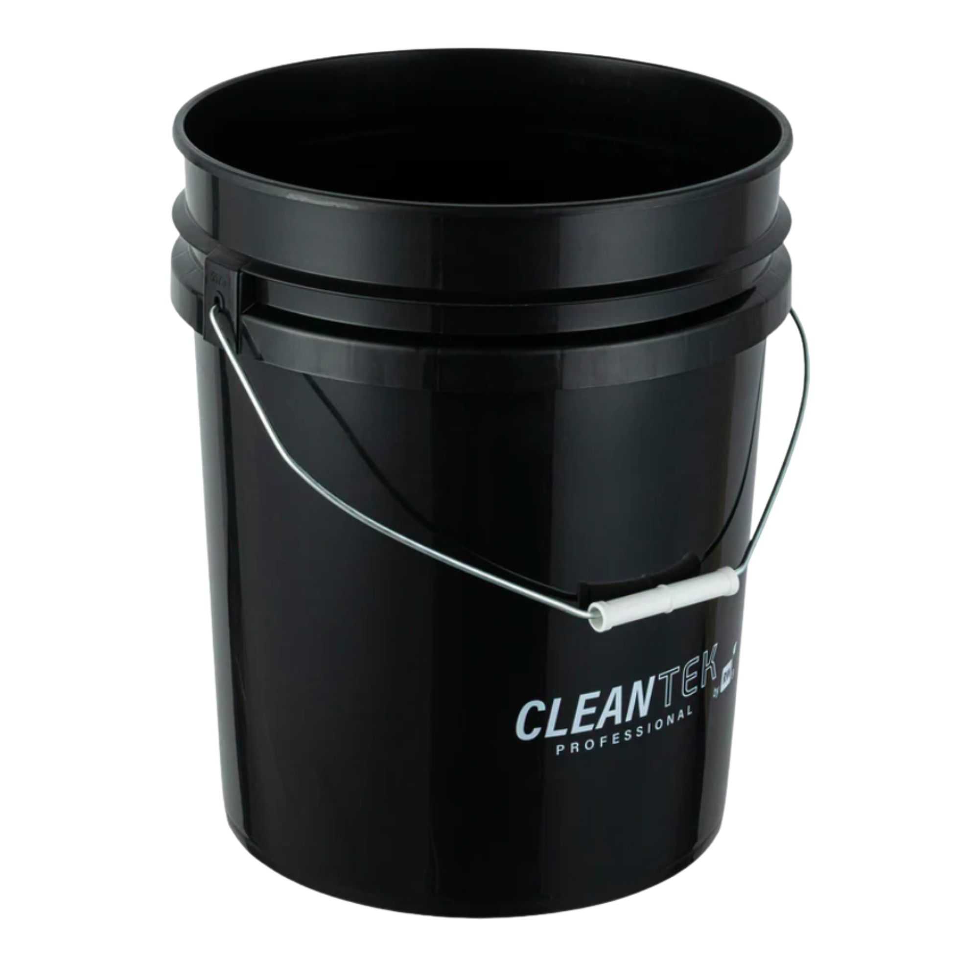 Clean Tek Professional 5 gal Round Black Plastic Pail - 12 1/4" x 12 1/4" x 14 1/2" - 1 count box