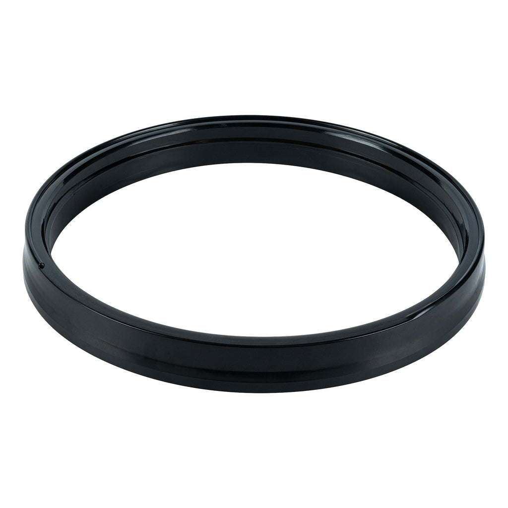 Clean Tek Professional Round Black Plastic Gamma Seal Lid - Fits 3.5 and 5 Gal Pail, with Gasket - 1 count box