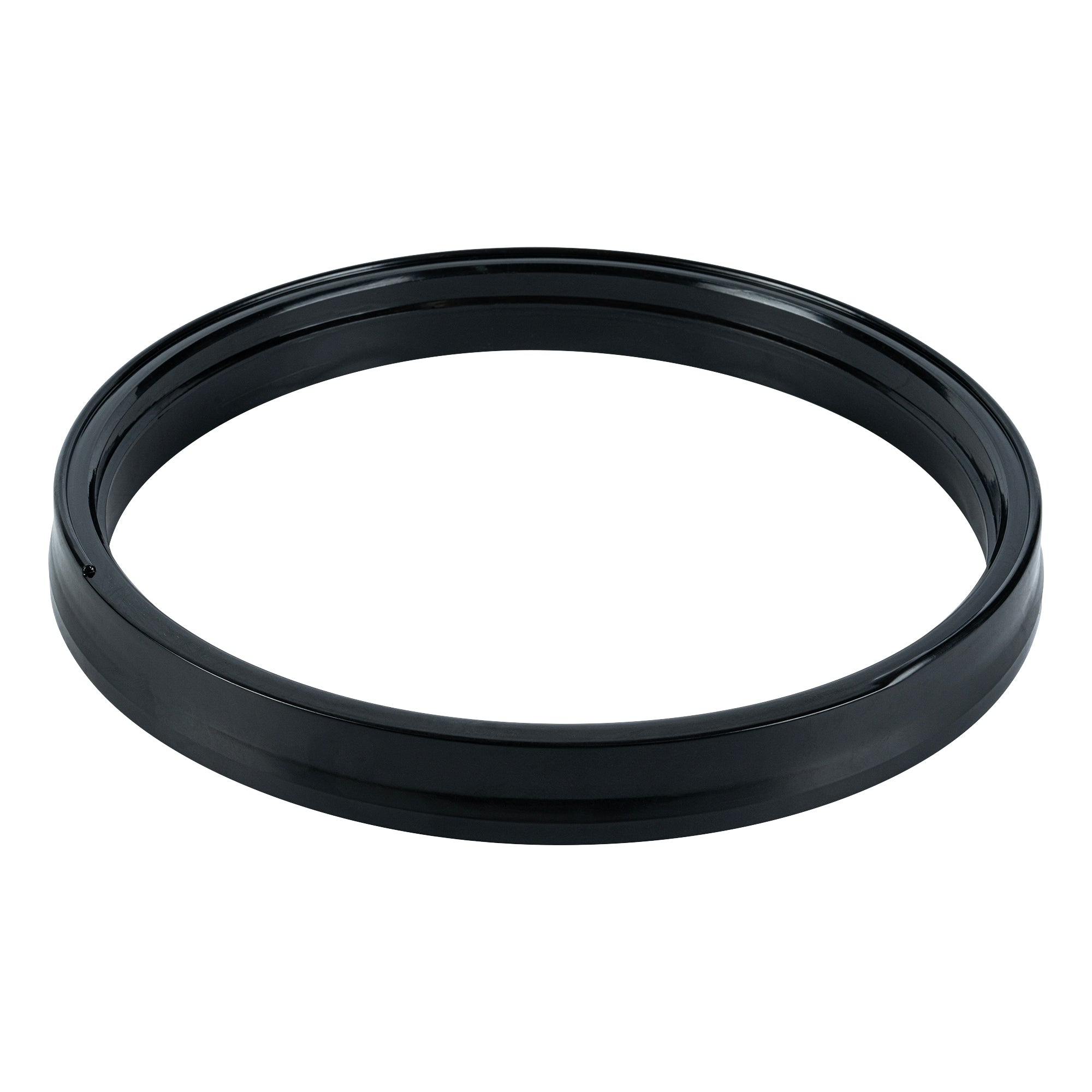 Clean Tek Professional Round Black Plastic Gamma Seal Lid - Fits 3.5 and 5 Gal Pail, with Gasket - 1 count box