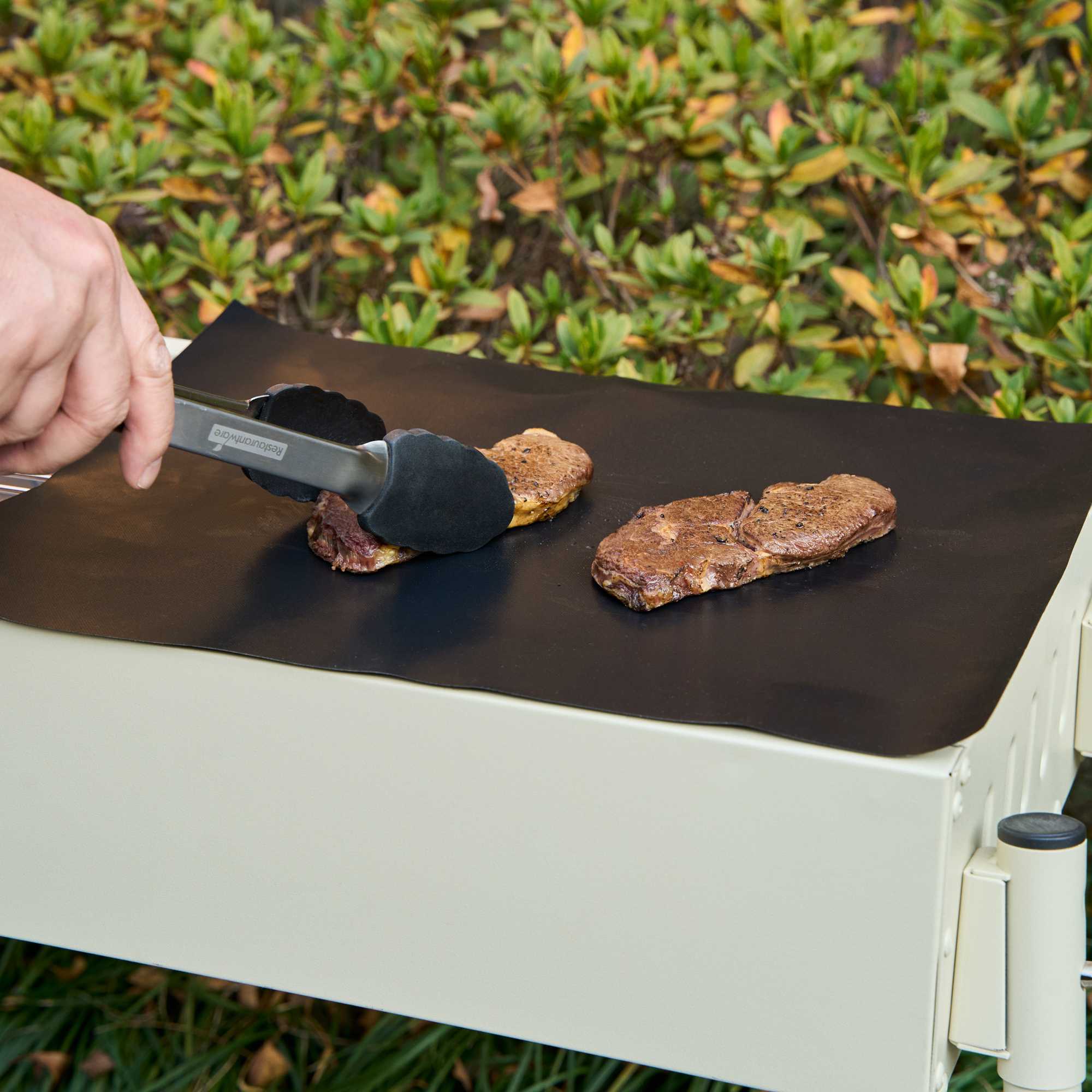 Met Lux Rectangle Fiberglass Reusable Grill Mesh Mat - Non-Stick - 11 3/4" x 15 3/4" - 5 count box