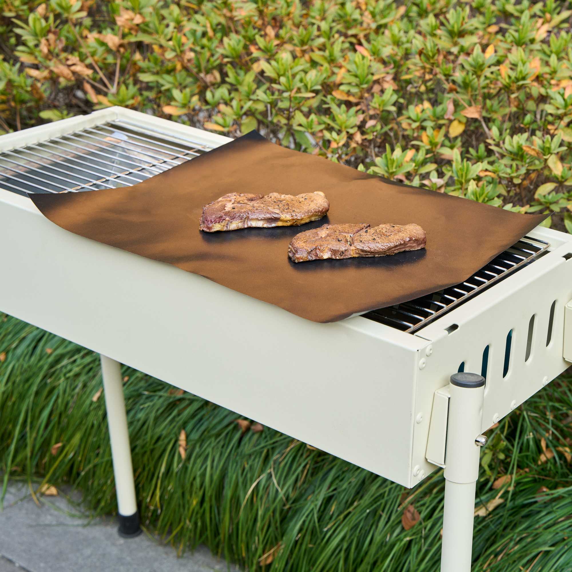 Met Lux Rectangle Fiberglass Reusable Grill Mesh Mat - Non-Stick - 11 3/4" x 15 3/4" - 5 count box
